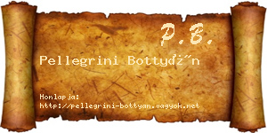 Pellegrini Bottyán névjegykártya